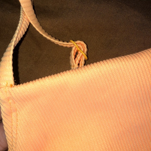 Orange Ribbed One Piece - Picture 3 of 3